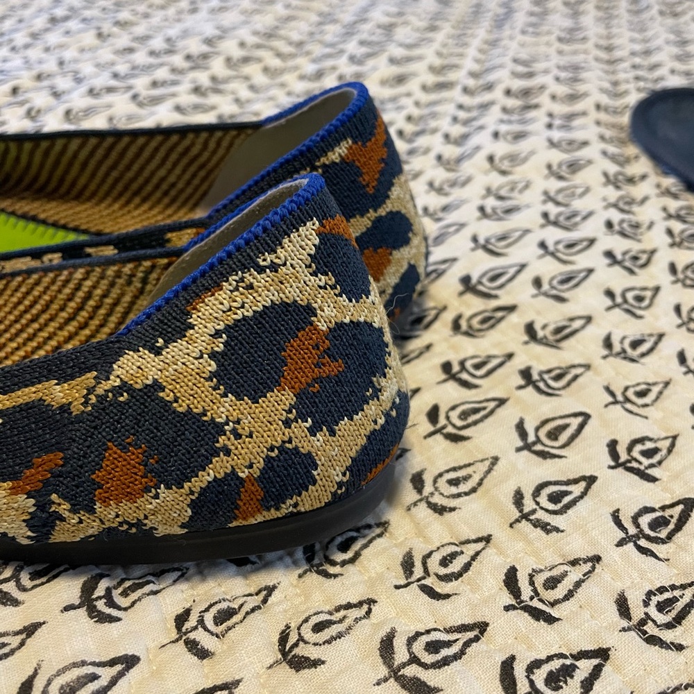 Rothy’s Size 8 Square Leopard Print Flats - image 4